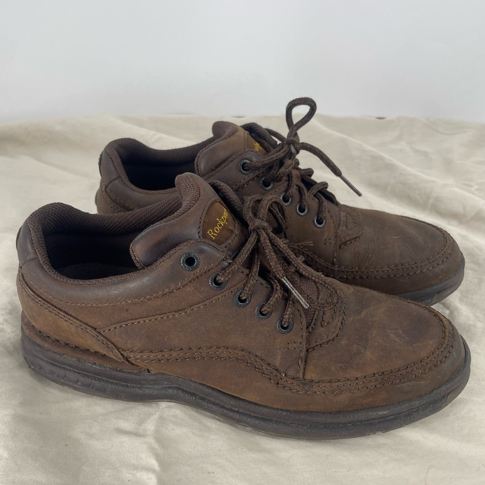 Rockport Women’s 7 World Tour Suede Nubuck Leather Walking Shoes Grandma Style